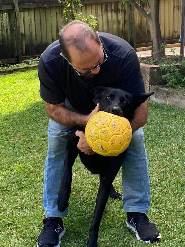 Mr Colosimo with his beloved 'Luna'