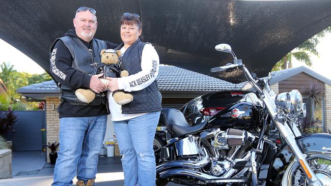 Brett and Belinda Beasley are preparing for a motorbike run to raise money and awareness about knife crime in the wake of the death of their son Jack Beasley: Picture: Richard Gosling