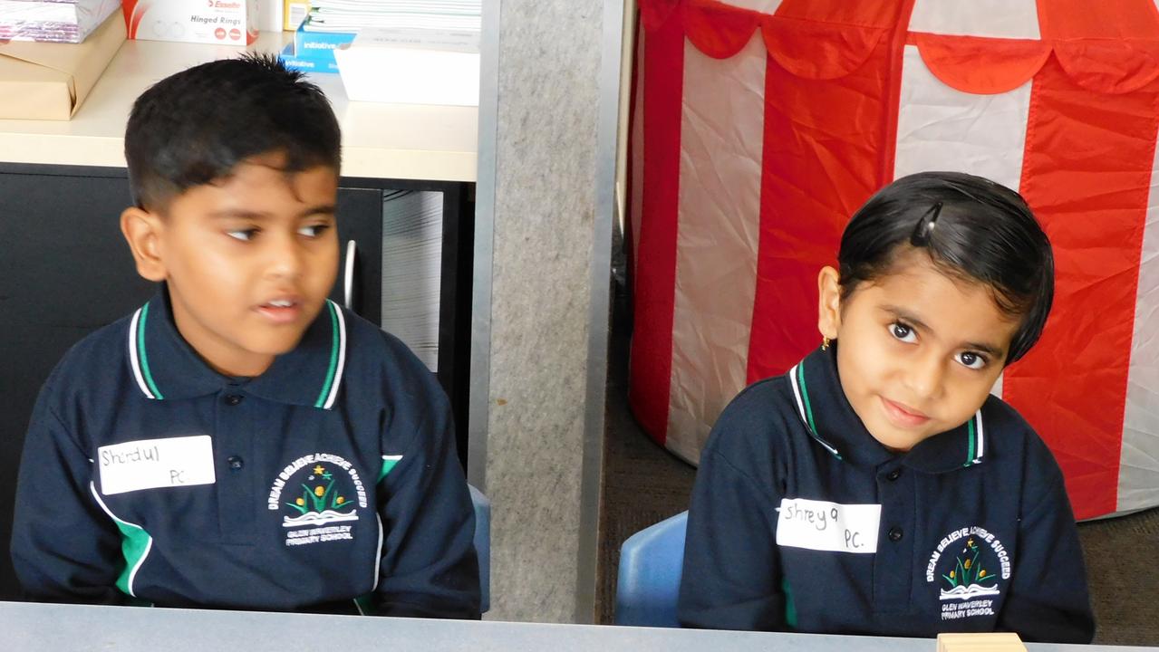 Glen Waverley Primary School preps' on their first day.