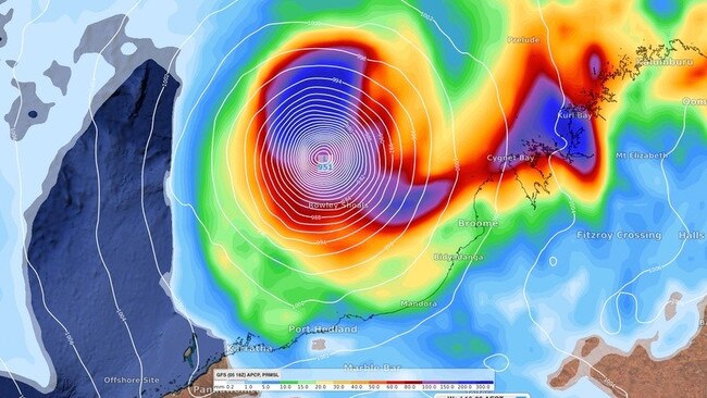 Cyclone Ilsa is expected to cross the coast in the coming days. Picture: Weatherzone