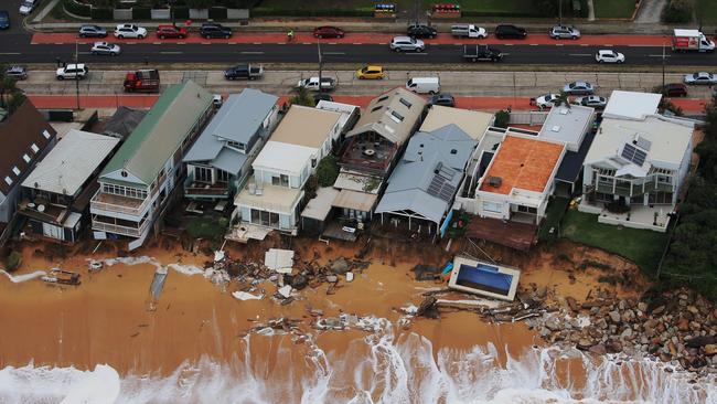 Aerial photographs show the extent of the damage. Picture: Toby Zerna