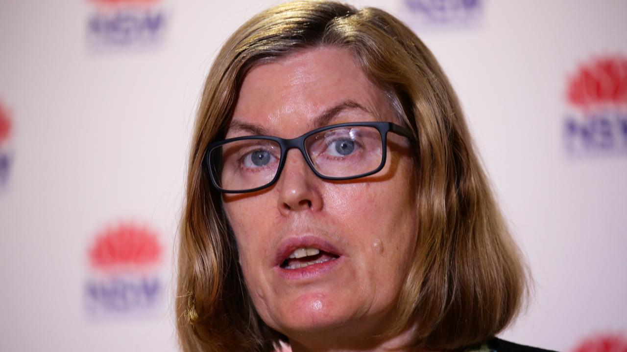 NSW chief health officer Kerry Chant updates the media on the new case. Picture: NCA NewsWire/Gaye Gerard