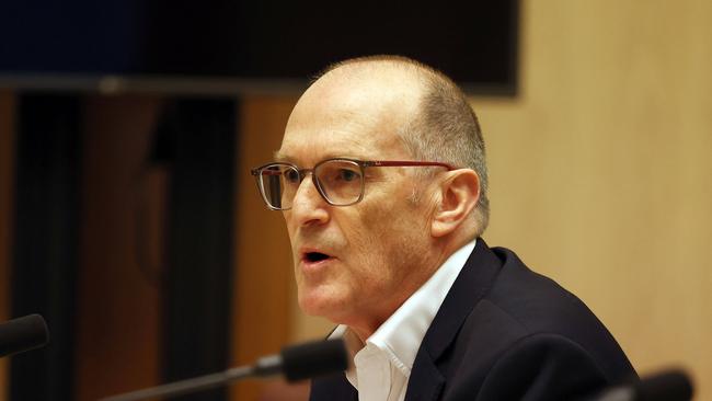 Phil Gaetjens, then Secretary of the Department of the Prime Minister and Cabinet, during a 2021 Senate inquiry in Parliament House in Canberra. Picture: NCA NewsWire/Gary Ramage