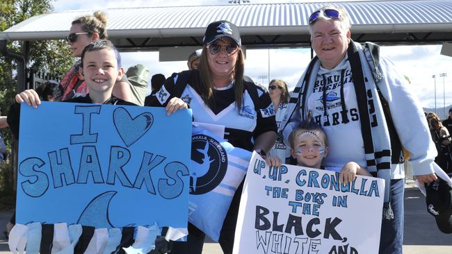 Coffs Harbour league fans were out in force to watch the Cronulla Sharks take on the Gold Coast Titans at C.ex Stadium. Photo: Tim Jarrett