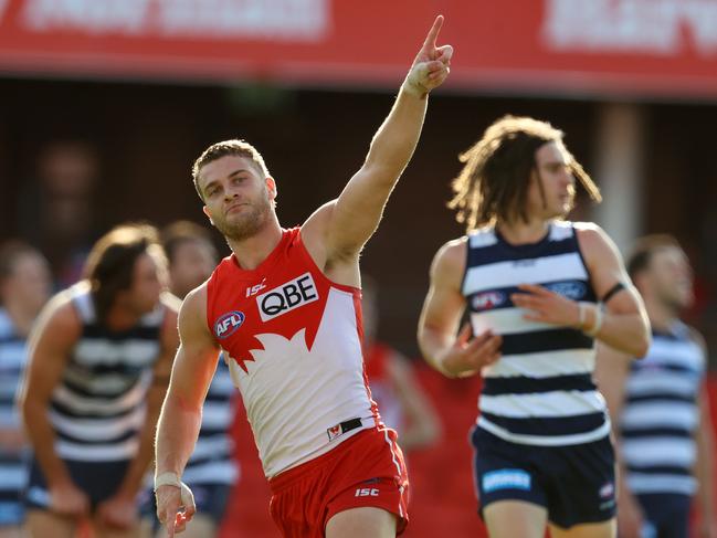 Papley quickly got back to business for the Swans and was their leading goal-kicker in 2020. Picture: Michael Klein