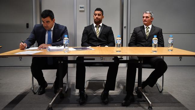 Kikau fronts the judiciary on Tuesdaynight. Photo: AAP Image/Joel Carrett