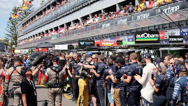 The Newcastle Supercars 500 attracts thousands of people each year. Pic Tim Hunter.