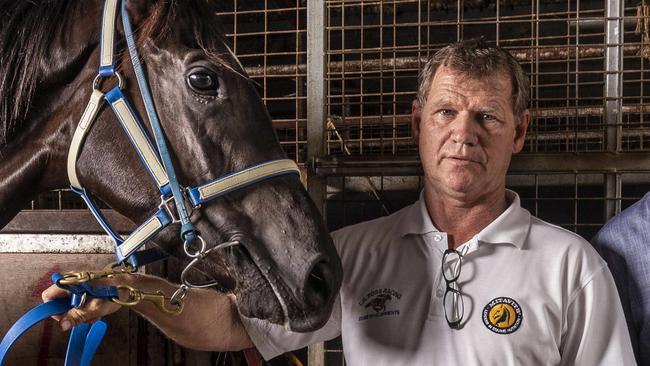 Trainer Les Ross has put his Hendra stable complex up for sale. Picture: Glenn Hunt