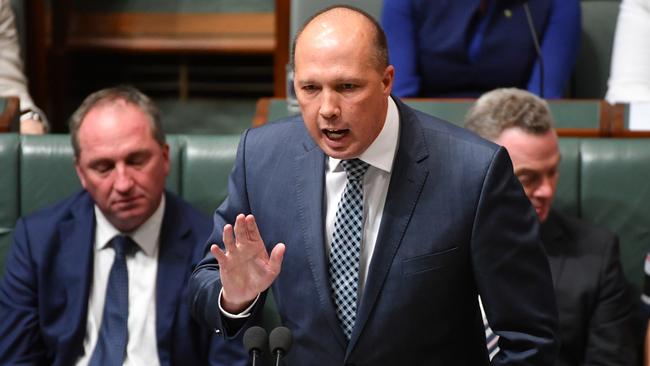 Immigration Peter Dutton thinks Aussies should not be stopped from working in the fast food industry due to the jobs being taken by foreign workers. Picture: AAP