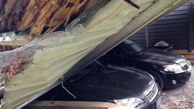 More damage at the Healesville property. Picture: Supplied.