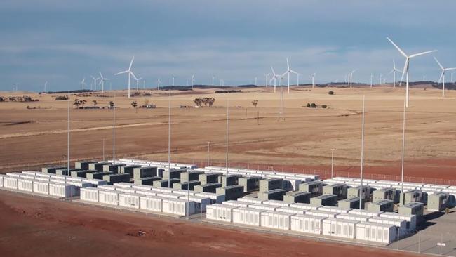 Elon Musk’s “big battery”. Picture: AFP Photo/Neoen