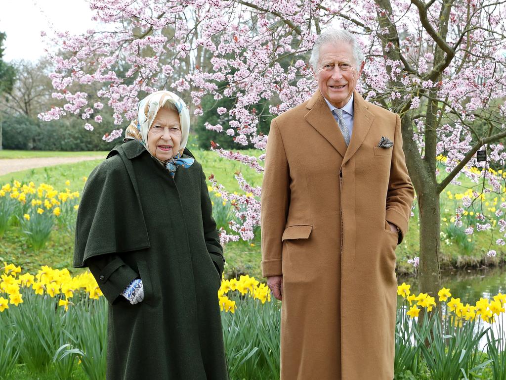 Prince Charles with the Queen outside Frogmore House last month. Picture: Chris Jackson/Getty Images