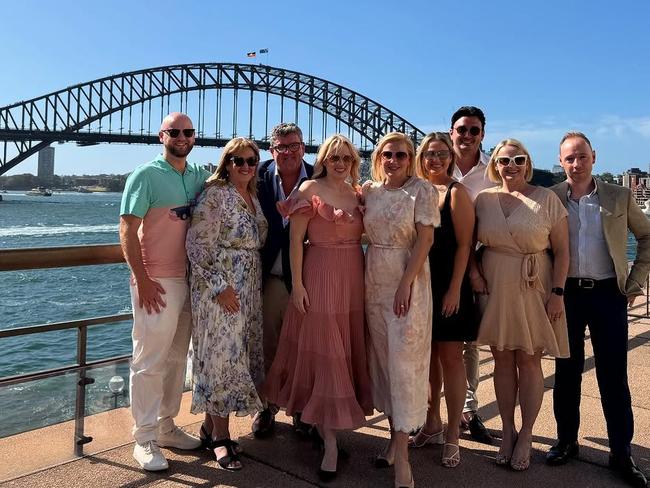 They were joined by closest family for the intimate ceremony. Picture: Instagram