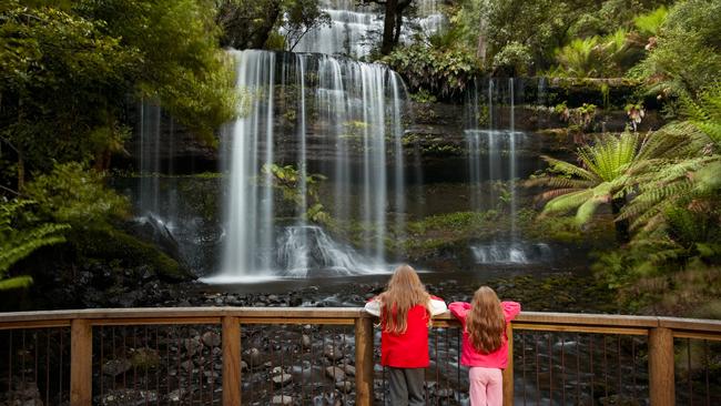 Russell Falls at Mt Field National Park. Picture: Greg Power