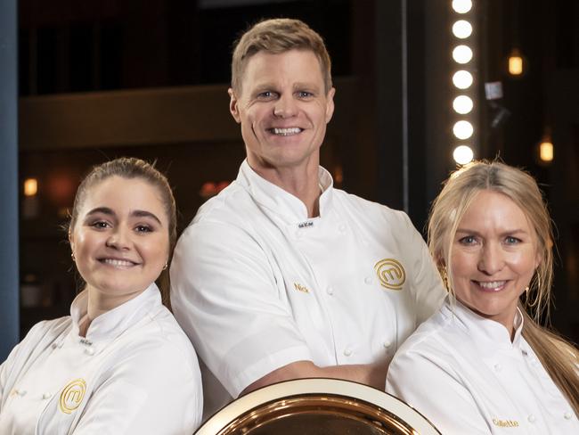 Celebrity MasterChef final three - Tilly Ramsay, Nick Riewoldt and Collette Dinnigan