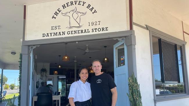 The Hervey Bay Dayman General Store owners Claire and Matt Straight thanked customers for supporting them these past two years.