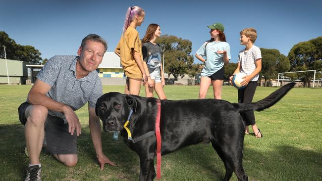 Nick Harry represents a residents group opposing the Forestville Hockey Club development at Unley High School. Picture Dean Martin