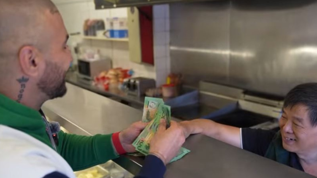 He was given a $5000 tip to which he repeatedly denied. Picture: YouTube/Spanian