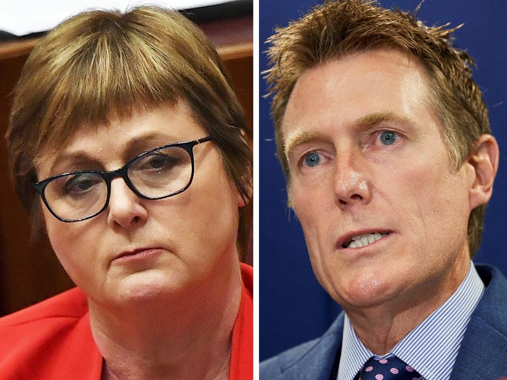 Linda Reynolds and Christian Porter have been demoted. Picture: NCA NewsWire/Gary Ramage