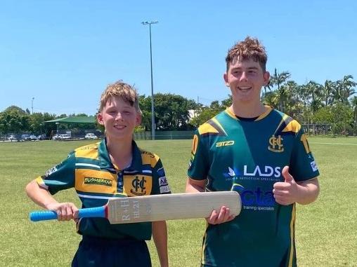 Helensvale Pacific Pines cricketers Ben O'Donnell (left). Picture: Supplied.