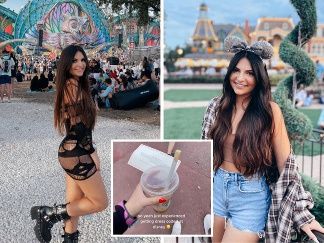 Revealing top violates Disney’s dress code