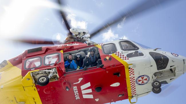 The burns victim was taken by the Lismore-based Westpac Rescue Helicopter to the Royal Brisbane and Women’s Hospital. Picture: File.