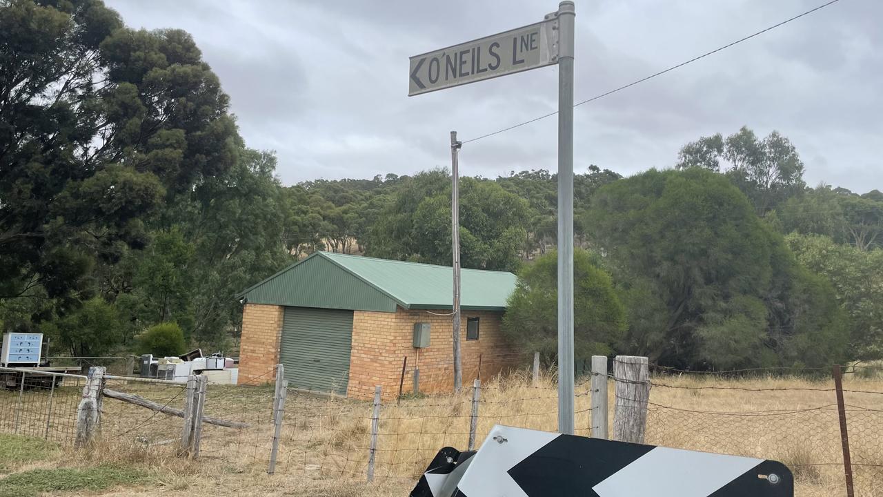 The man died at his property on O’Neils Lane (pictured). Photo: Chelsea Bunting.