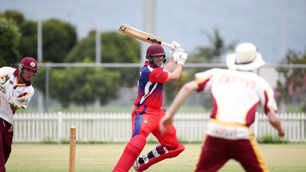 Mulgrave's Jake Roach bats in the Cricket Far North first-grade match between Mulgrave and Atherton, held at Walker Road Sports Complex, Edmonton. Picture: Brendan Radke