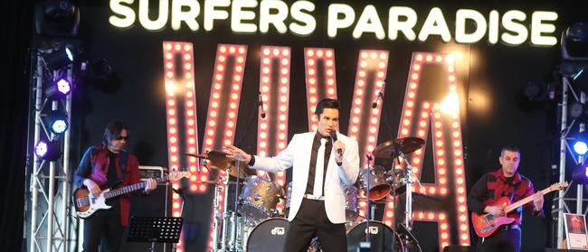 Surfers Paradise Alliance which council is looking likely to disband organises events like the Viva Surfers Paradise Elvis Presley festival. Photo of winner Brodie Finlay. Photo by Richard Gosling