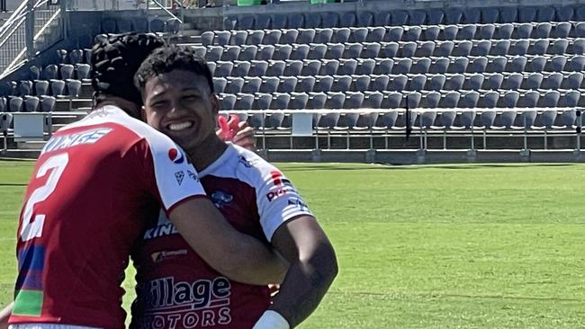 Redcliffe's John FINEANGANOFO masde our Team of the Week. He is a real goer for the Dolphins.