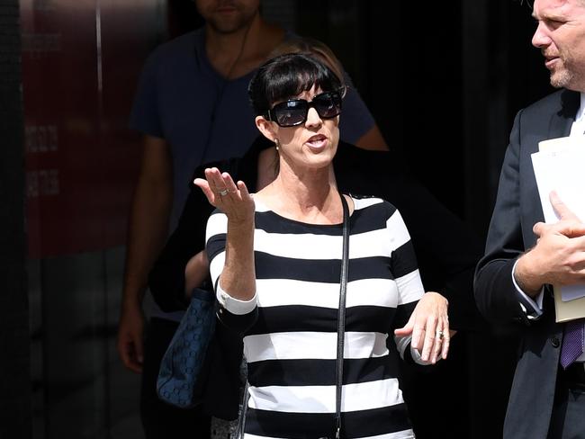 Sharon Oxenbridge, wife of former chief executive officer of Ipswich City Council Carl Wulff. Picture: AAP Image/Dan Peled