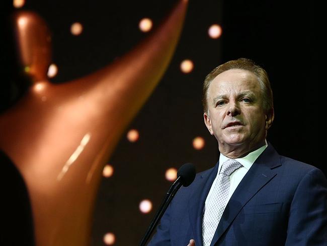 SYDNEY, AUSTRALIA - DECEMBER 04:  Foxtel Executive Director Of Television Brian Walsh talks on stage during the 7th AACTA Awards Presented by Foxtel | Industry Luncheon at The Star on December 4, 2017 in Sydney, Australia.  (Photo by Lisa Maree Williams/Getty Images for AFI)