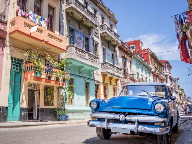 ESCAPE: JUN 11 Cruise cover story, Brad Crouch. Vintage classic american car in Havana, Cuba. Picture: istock