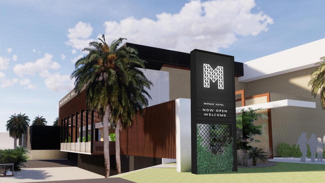 An artist impression of the soon to be opened Mosaic Hotel at West Lakes.