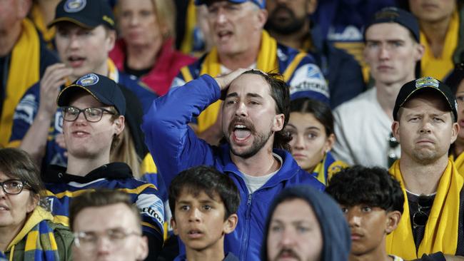 Fans on an emotional ride during the NRL gran final.