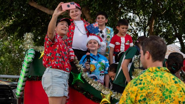 Thousands of Territorians braved the tropical heat for A Very Darwin Christmas Pageant. Picture: Pema Tamang Pakhrin