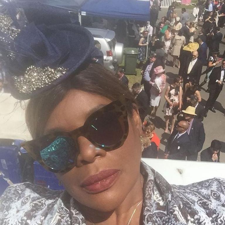 Melbourne Cup 2016 via social media ...Marcia Hines, "Up in the Emirates tent...beautiful day here in Melbourne! #emiratesmelbournecup #melbournecup #flemington ." Picture: Instagram