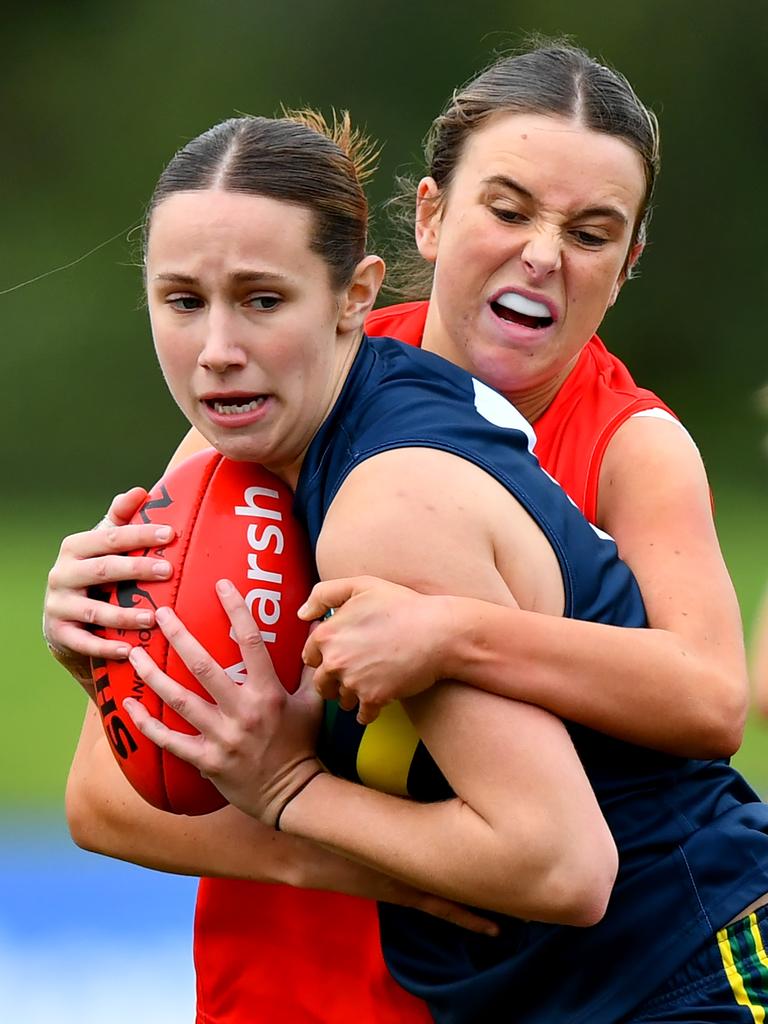 Claudia Wright will aim to help Brisbane go one step better in 2025 after being taken by the Lions with the 16th pick. (Photo by Josh Chadwick/AFL Photos/via Getty Images)