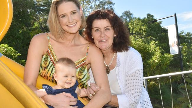 Kimberley Busteed with her mother Denise Busteed and daughter Evelyn Simpson (then 6-months)