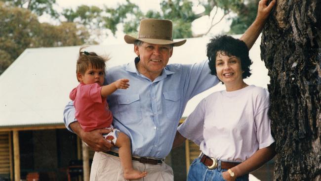 John Dawkins, wife Maggie and 14-month-old Alice in 1994.