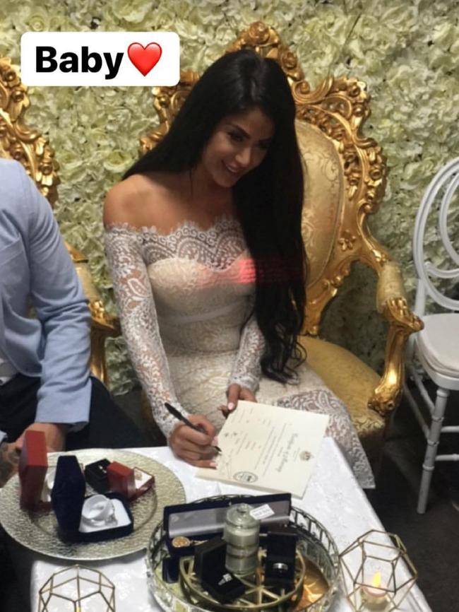 Aisha Mehajer on her big day.