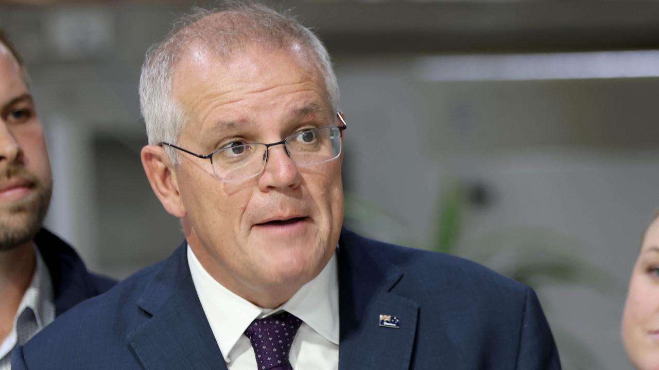 Scott Morrison’s ad reminds people of the heavy responsibility that comes with the nation’s top job. Picture: Damian Shaw