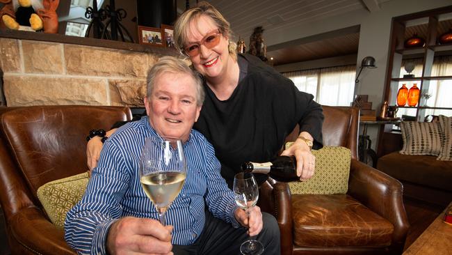 Gail and Kevin Donovan at their restaurant in St Kilda. Picture: Tony Gough