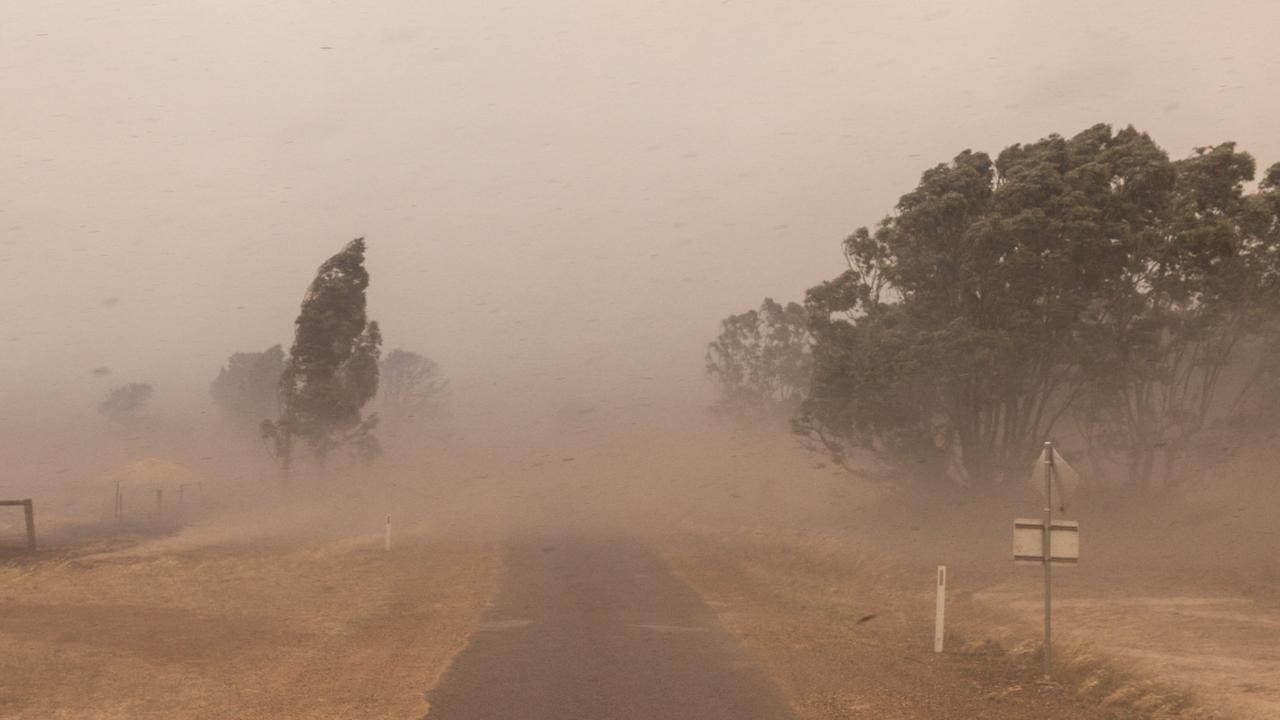 The fires have ripped across 74,000 hectares, about 20 per cent of which is private property. Picture: NewsWire / Diego Fedele