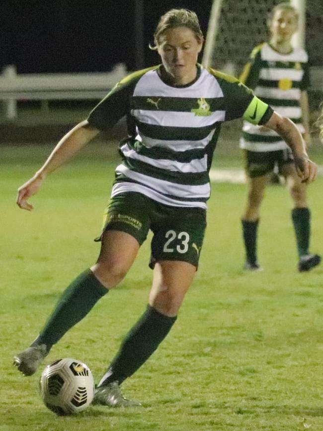 Meaghan McElligott sealed her latest hat-trick before halftime. Picture: Christina Moran