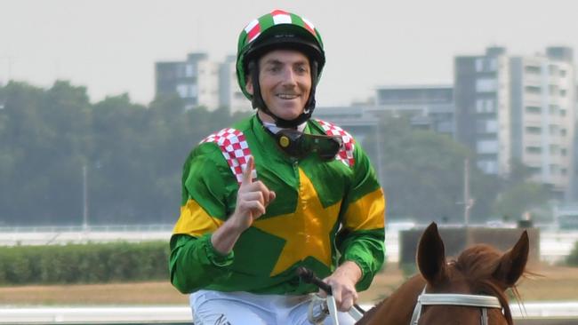 Jockey Billy Owen partners Last Quest at Sapphire Coast on Friday. Picture: AAP Image
