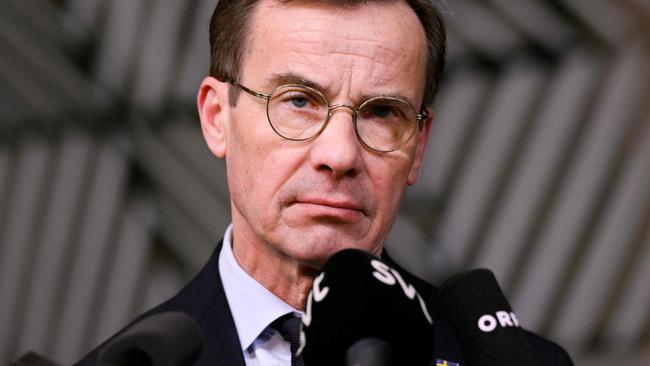 Swedish Prime Minister Ulf Kristersson. Picture: John Thys/AFP