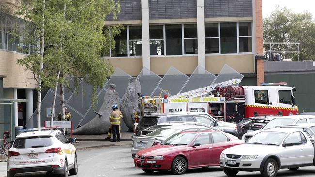 TFS in attendance at UTAS Sandy Bay Campus. Picture Chris Kidd