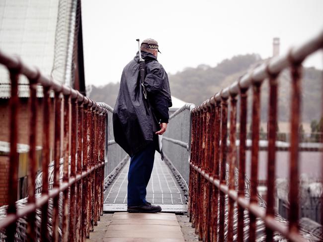 Guard watching over inmates. Picture: Sam Ruttyn