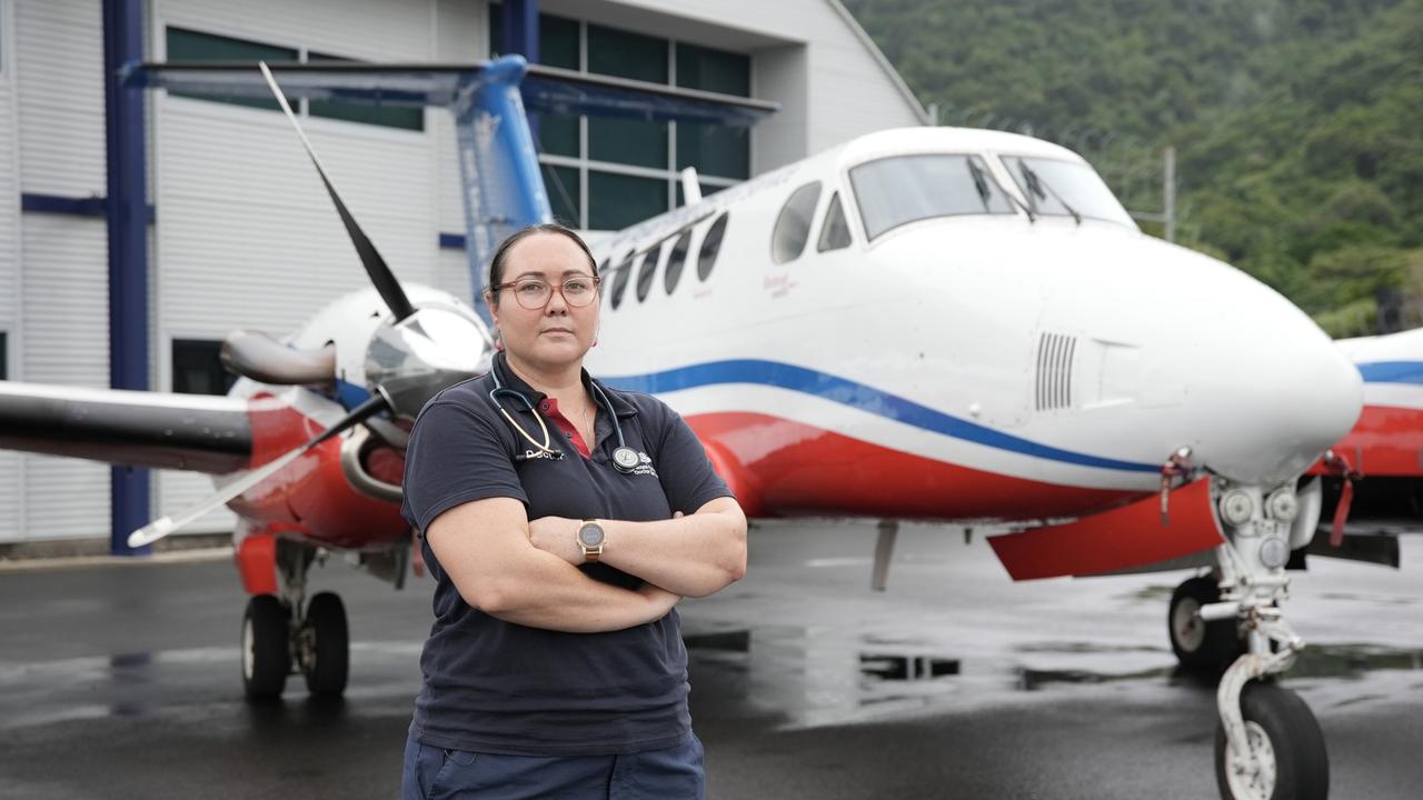 Emergency Department Specialist Dr Tatum Bond on shift at The Royal Flying Doctors Service Queensland. Picture: Supplied by SBS and NITV